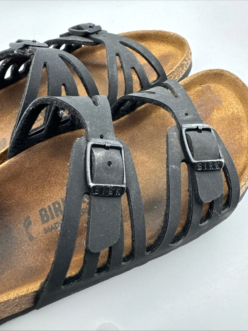 Birkenstock Granada 245 Black Slip On Sandals Size US 7